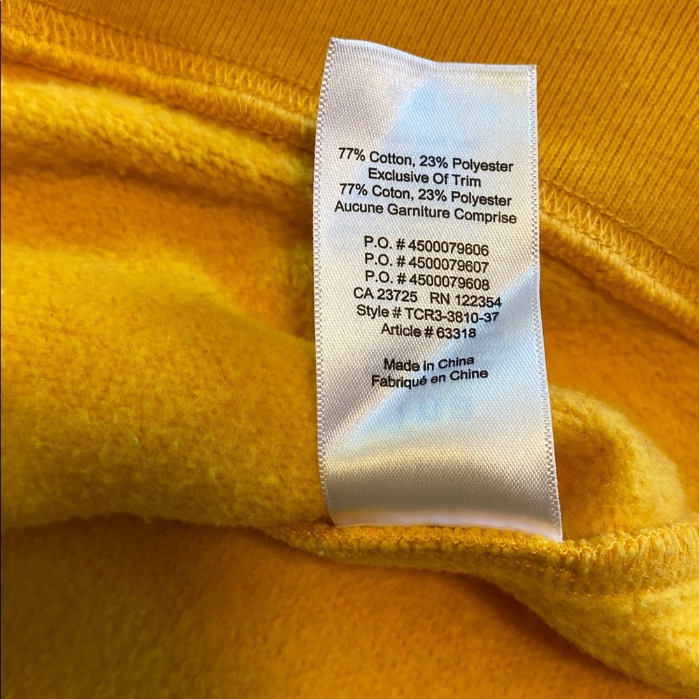 TNA Aritzia Yellow Crewneck Sweatshirt | Cropped Cozy Pullover Basic Size S - Picture 5 of 8